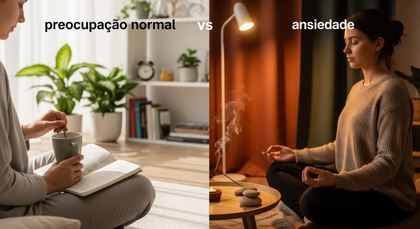 Ansiedade vs preocupação normal: como diferenciar